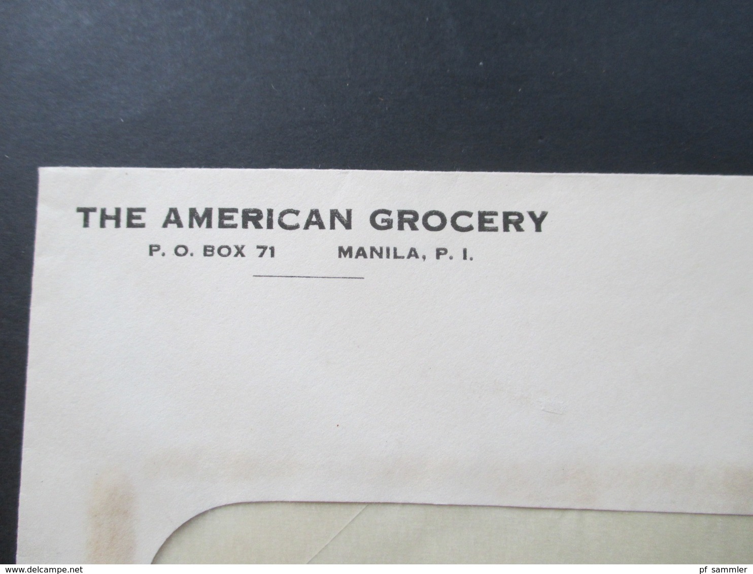 USA 1937 Philippinen Nr. 388 Mit Aufdruck I Common - Wealth The American Grocery Manila - Filipinas