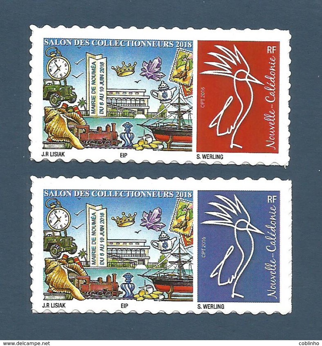 NOUVELLE CALEDONIE (New Caledonia)- Timbre Personnalisé - OPT - 2018 - Salon Collectionneurs Nouméa - Unused Stamps