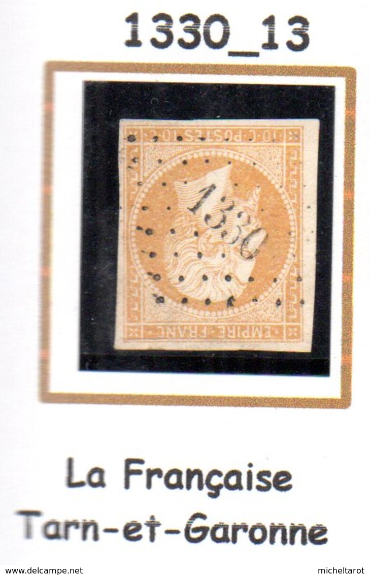 France : Petit Chiffre N° 1330 : La Française ( Tarn Et Garonne ) Indice 13 - Autres & Non Classés
