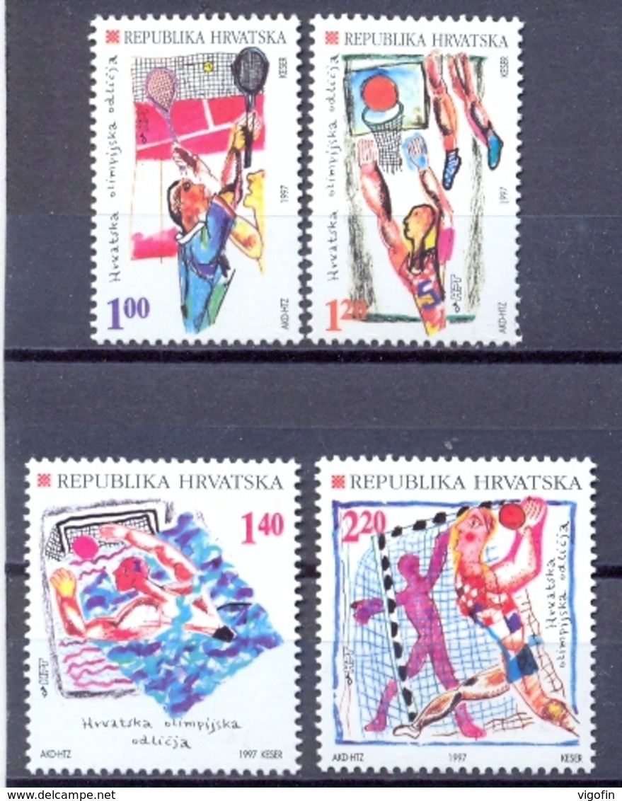 HR 1997-424-7 Olympic Games Atlanta, CROATIA HRVATSKA, 1 X 4v, MNH - Sommer 1996: Atlanta