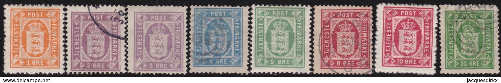 Danmark  .      Yvert   Service  4/10      .      O And *     .   Cancelled And Mint-hinged - Dienstzegels