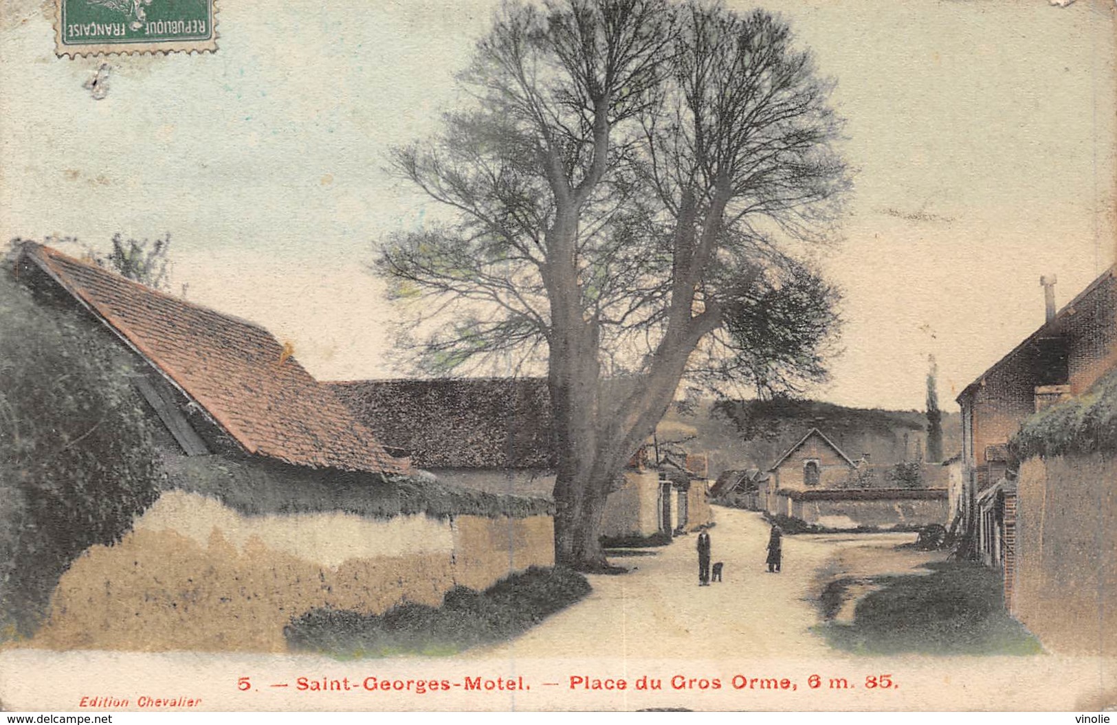 PIE.G.M.19-9922  : SAINT-GEORGES-MOTEL. PLACE DU GROS ORME. ARBRE REMARQUABLE. - Saint-Georges-Motel