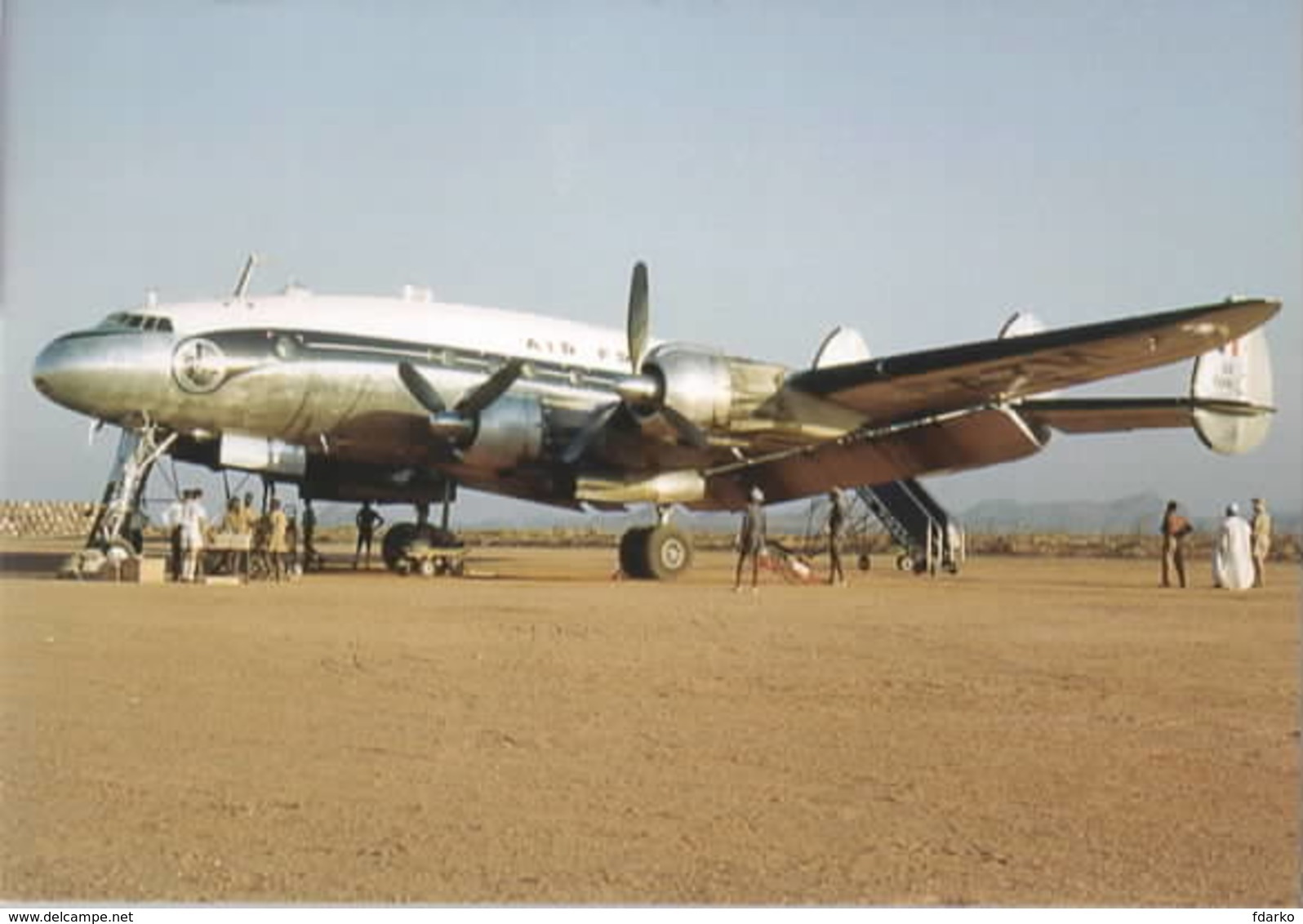 Air France Lockheed Costellation L-749 French F-BAZM At  Fort Lamy AirFrance - 1946-....: Era Moderna