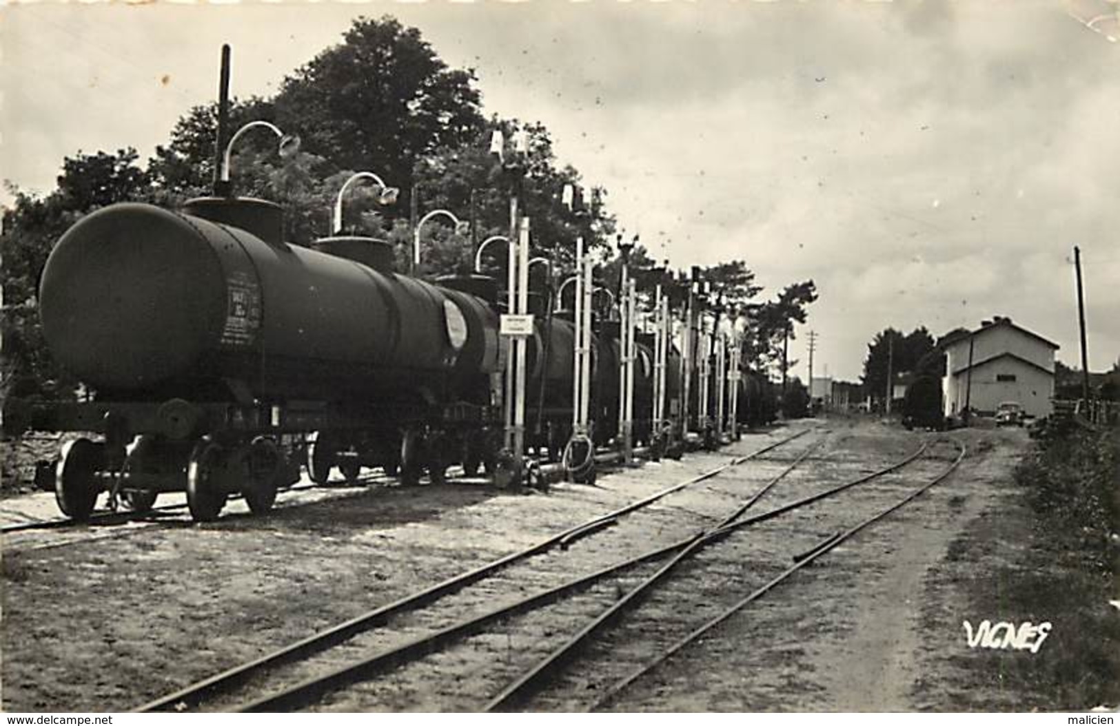 - Dpts Div -ref-AL244- Landes - Parentis - D Ici Part L Or Noir - Petrole - Train - Gare - Ligne De Chemin De Fer - - Sonstige & Ohne Zuordnung