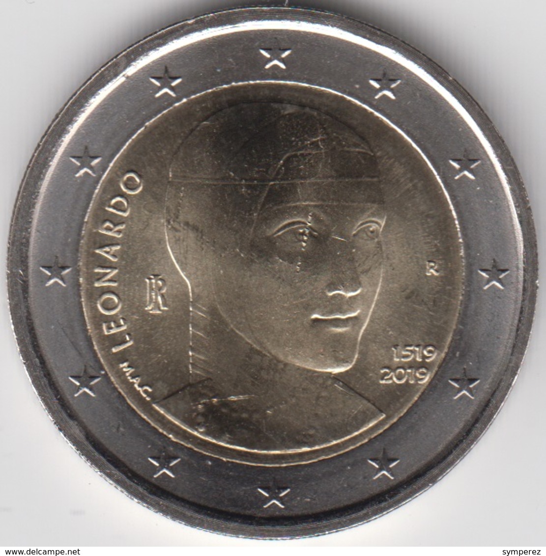 MONEDA 2€ ITALIA 2019 "LEONARDO" - Italia