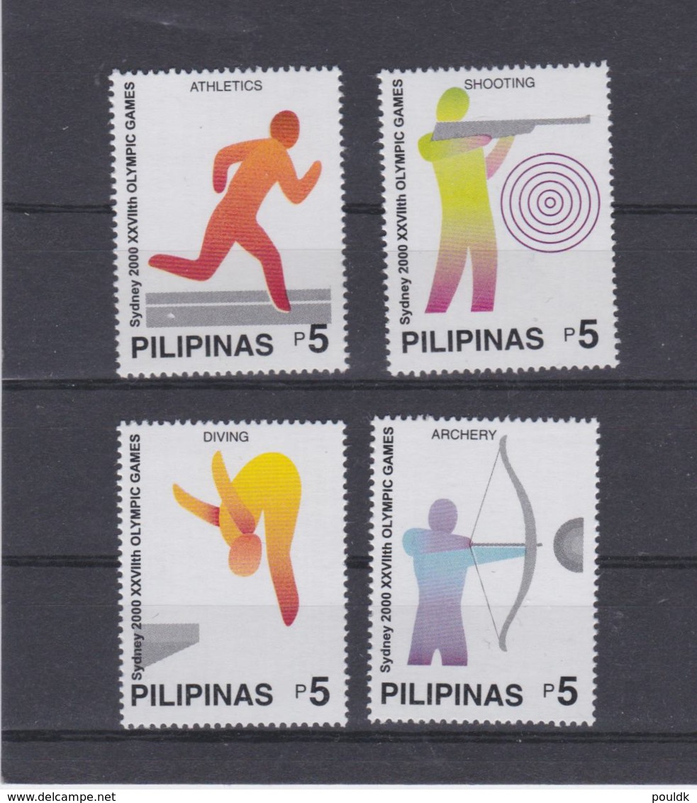 Philipinese 2000 Sydney Olympic Games 4 Vals. MNH/** (H53) - Summer 2000: Sydney