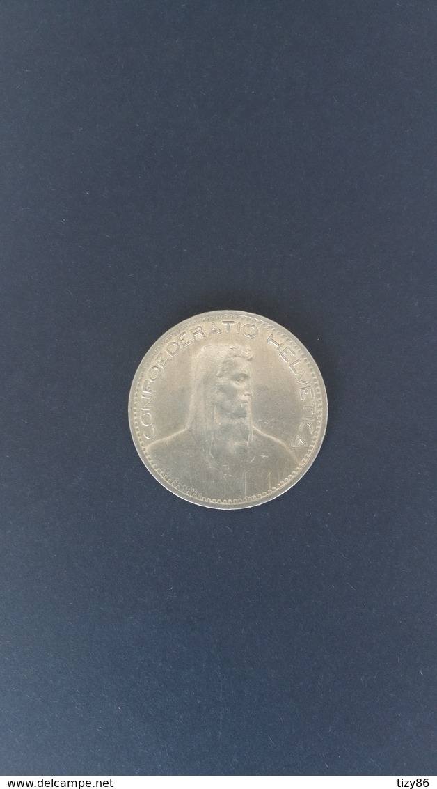 Moneta Svizzera 5 Franchi (in Argento) 1923 - Altri & Non Classificati