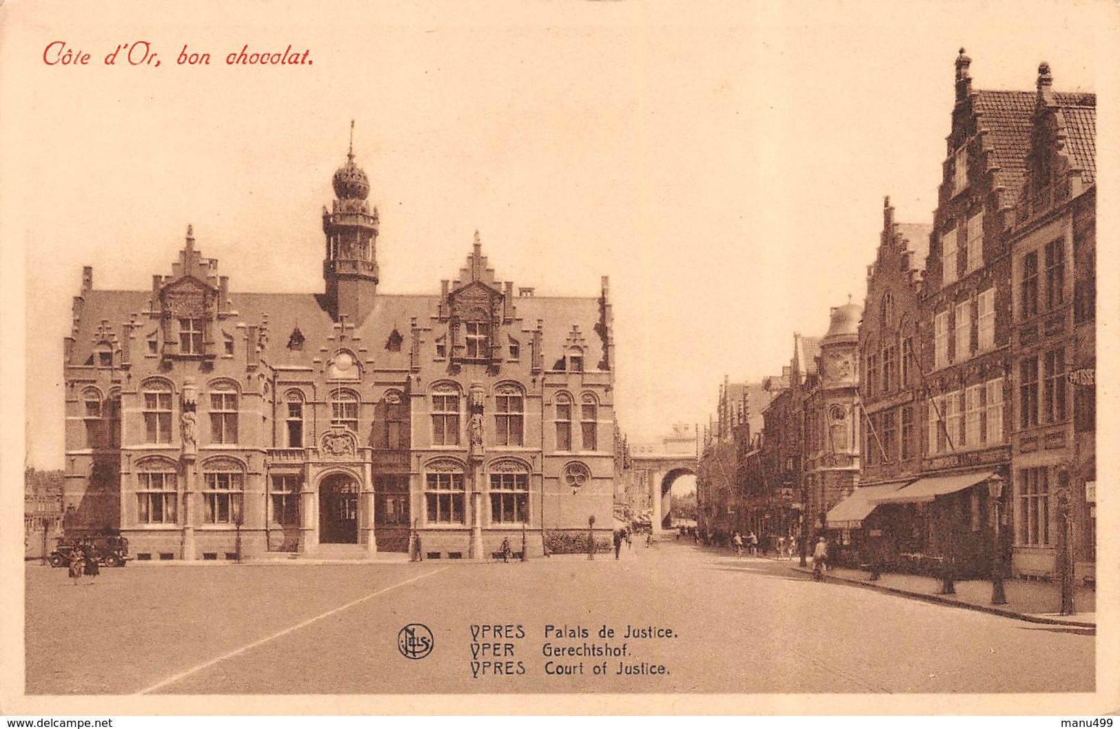 Ypres Palais De Justice - Chocolat Cote D'or - Ieper