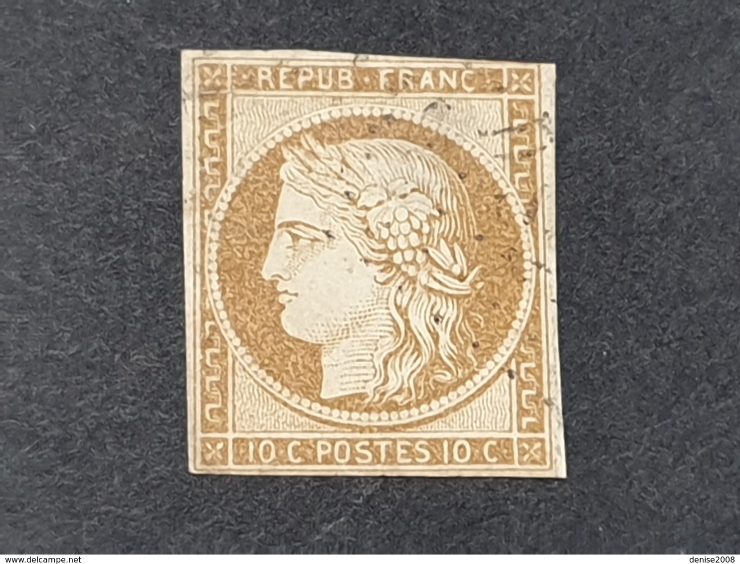 Cérès  N° 1  Avec Oblitération Losange DS2 Cote: 340 € à 6% De La Cote  Deuxième Choix - 1849-1850 Ceres