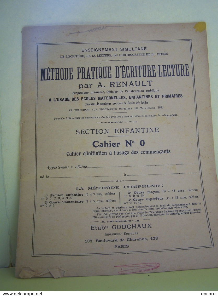 L'ECOLE. METHODE PRATIQUE D'ECRITURE-LECTURE.   100_8085 TRC "a" - 0-6 Ans