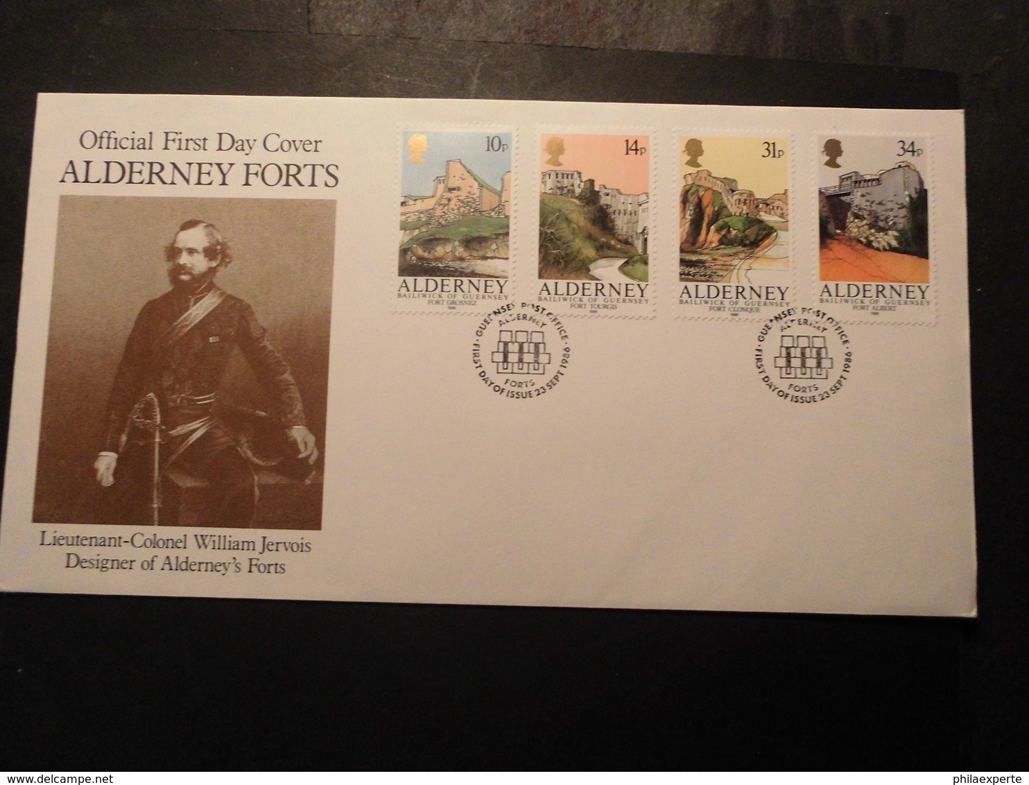 Alderney Mi.28/31 FDC Mi. 20.-€ - Alderney