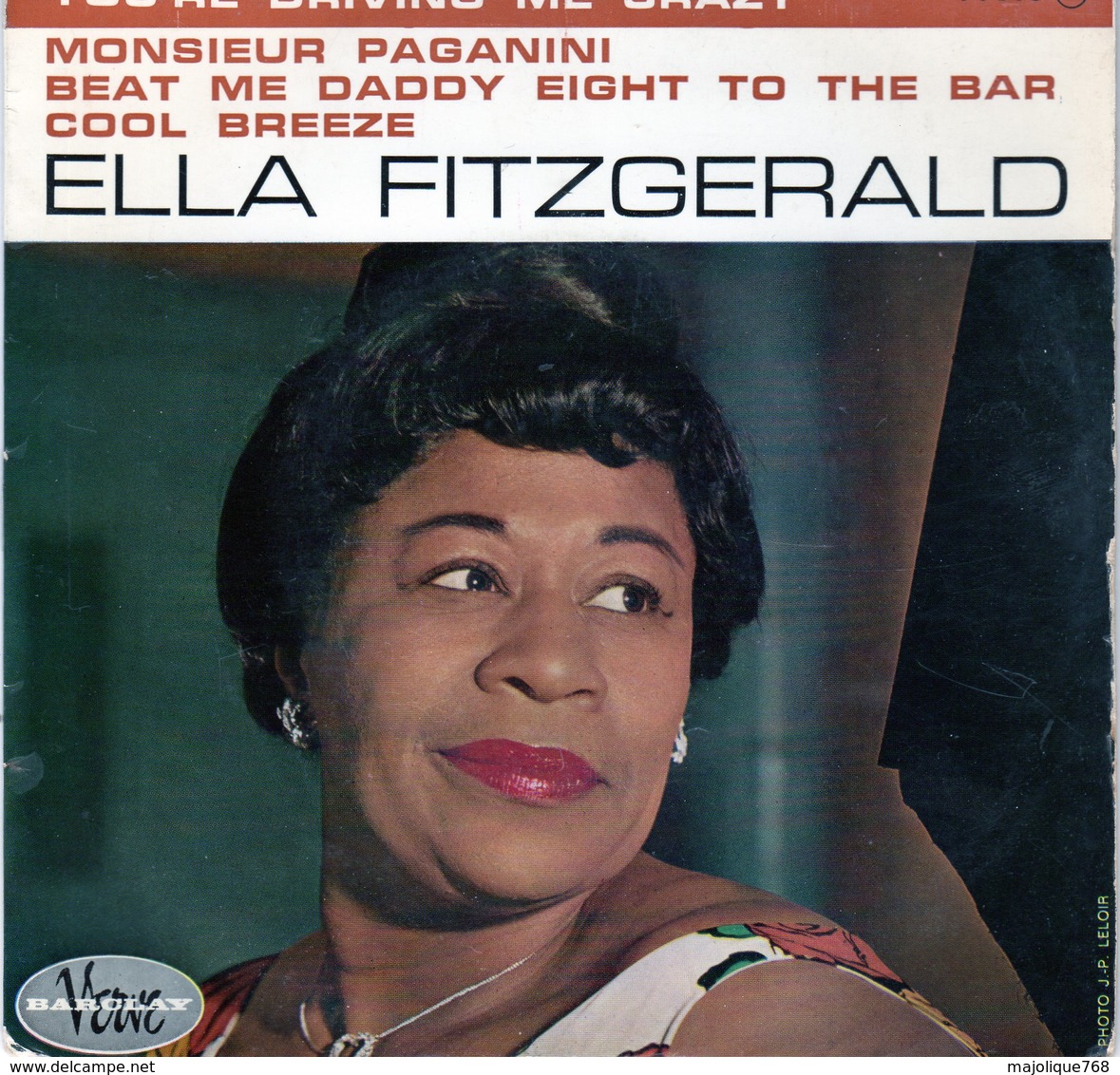 Ella Fitzgérald - You're Driving Me Grazy - Barclay Verve - 70398 - 1961 - - Jazz