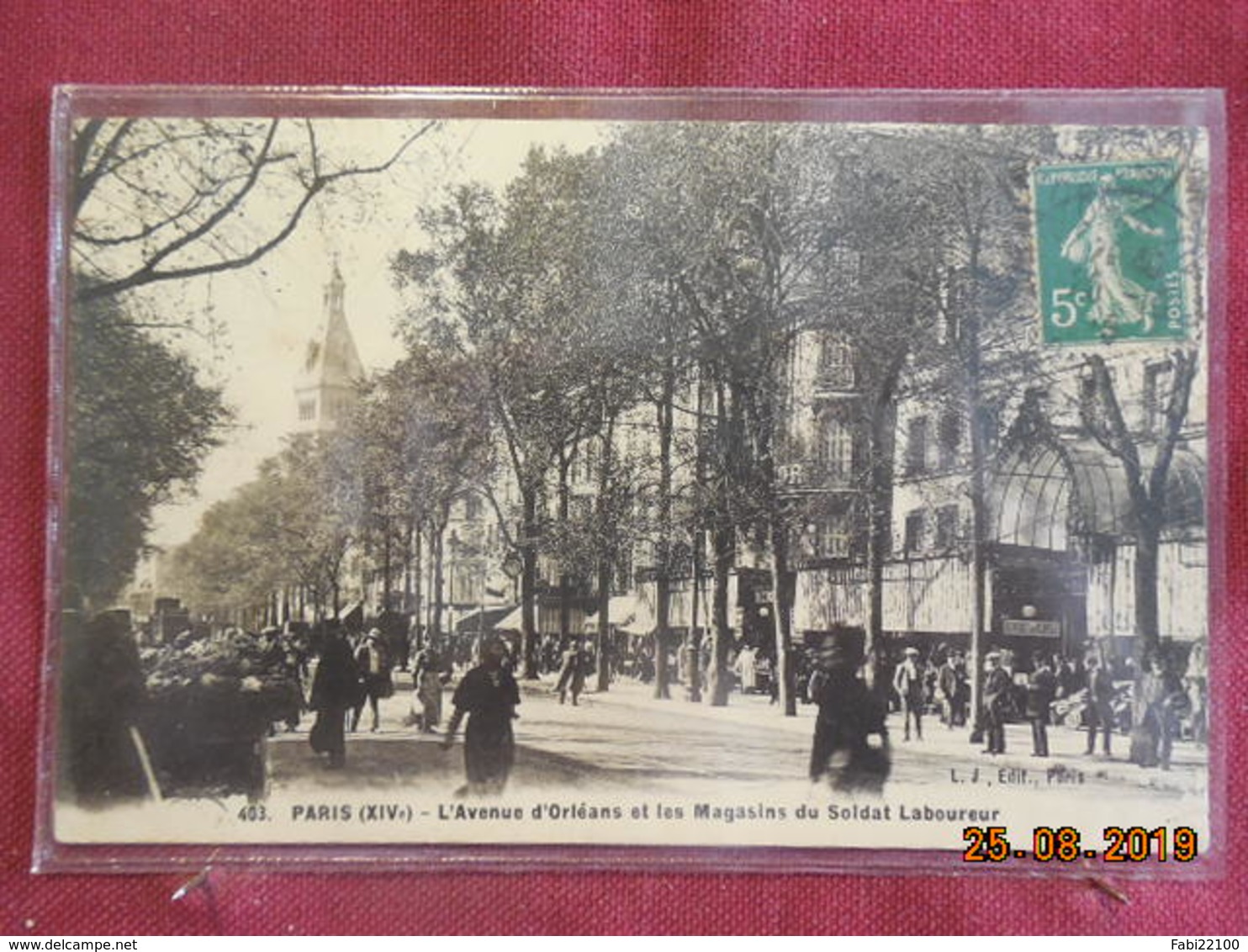 CPA - Paris - L'Avenue D'Orléans Et Les Magasins Du Soldat Laboureur - Arrondissement: 14