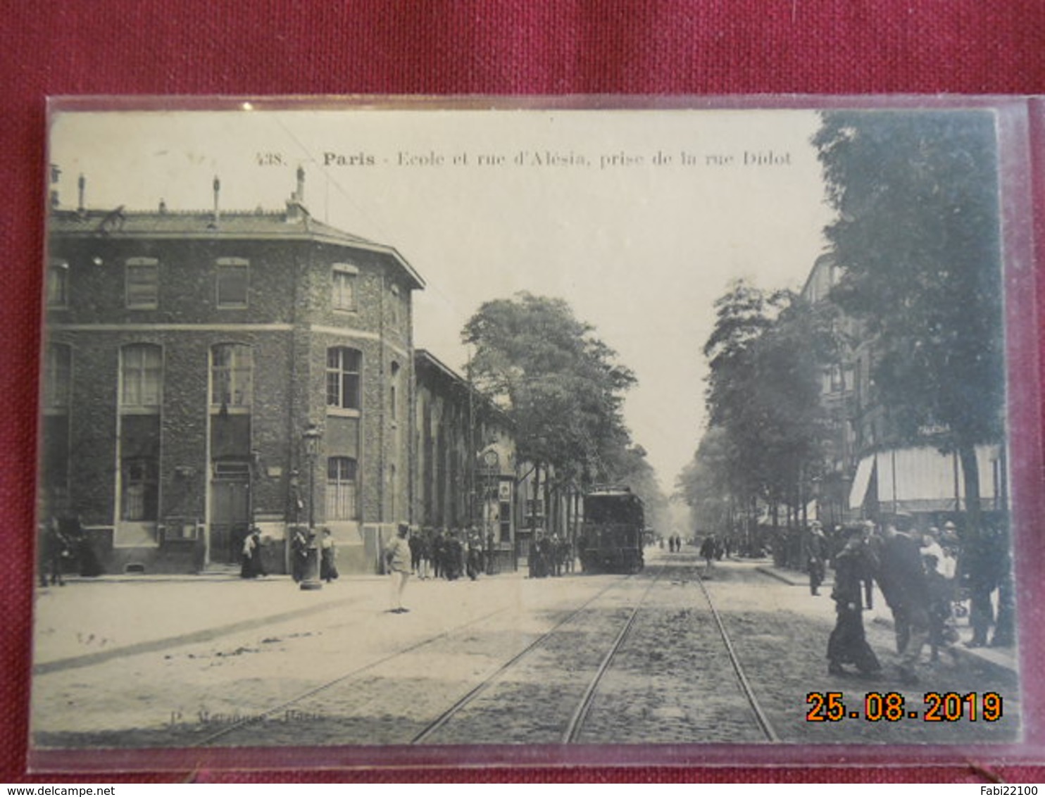 CPA - Paris - Ecole Et Rue D'Alésia, Prise De La Rue Didot - Arrondissement: 14