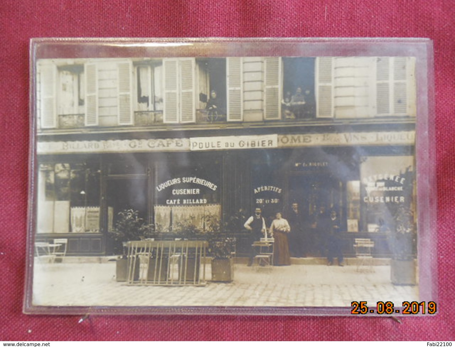 CPA - Carte-Photo - Paris - Café Maison E. Rigolet - 120, Avenue D'Orléans - Arrondissement: 14