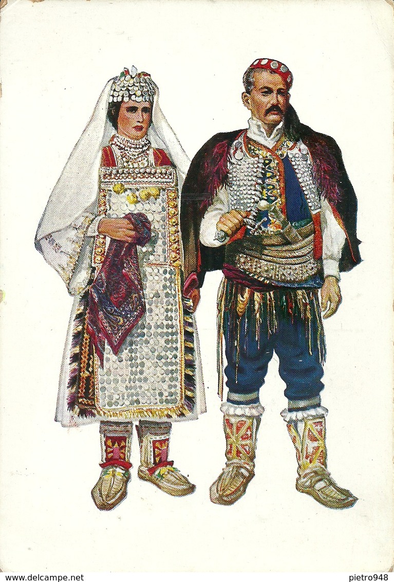 Costumi Nazionali Croati, Dalmazia, Knin - Vrlika (Tenin - Verlicca) (Croazia) Vladimir Kirin Illustratore - Costumes