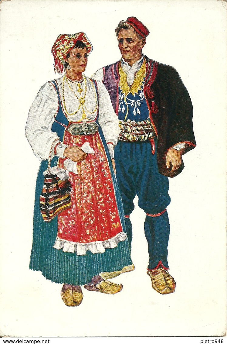 Costumi Nazionali Croati, Dalmazia, Podgora (Croazia) Vladimir Kirin Illustratore - Costumi