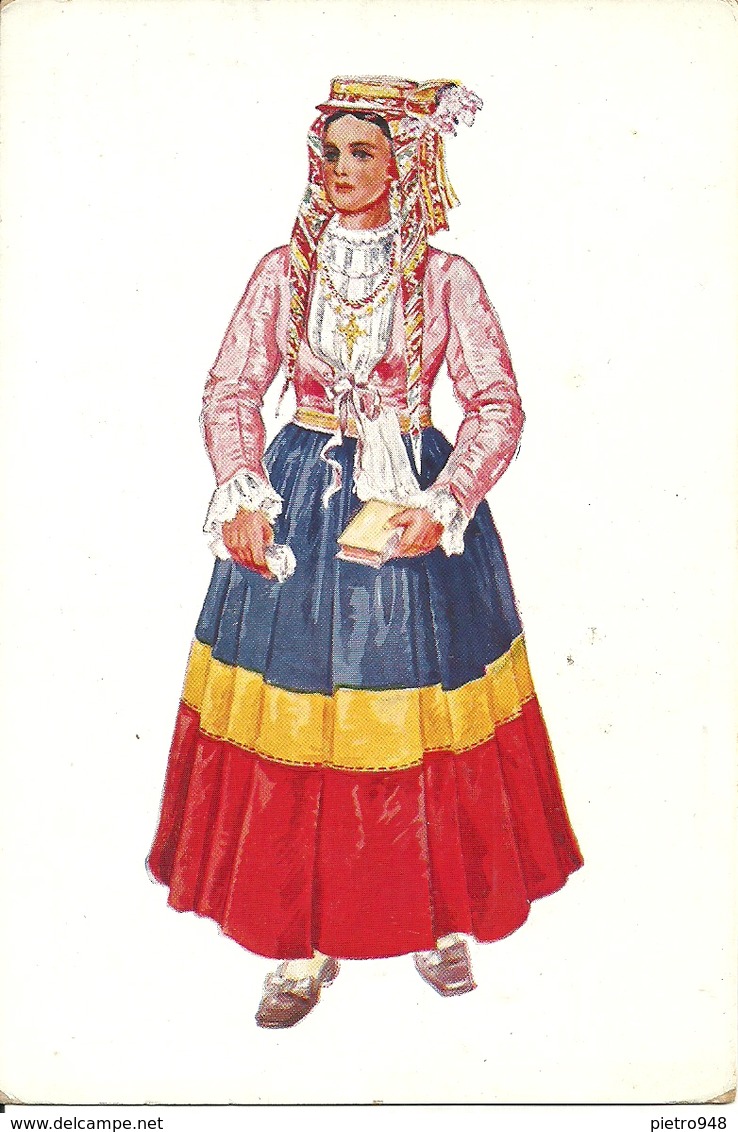 Costumi Nazionali Croati, Dalmazia, Peljesac (Sabbioncello) (Croazia) Vladimir Kirin Illustratore - Costumi