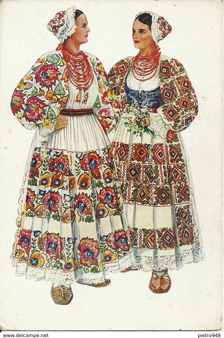 Costumi Nazionali Croati, Petrinja (Croazia) Vladimir Kirin Illustratore - Costumi