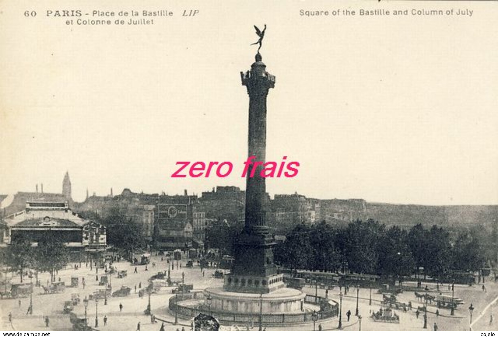 75 - Paris - Place De La Bastille Et Colonne De Juillet - Squares