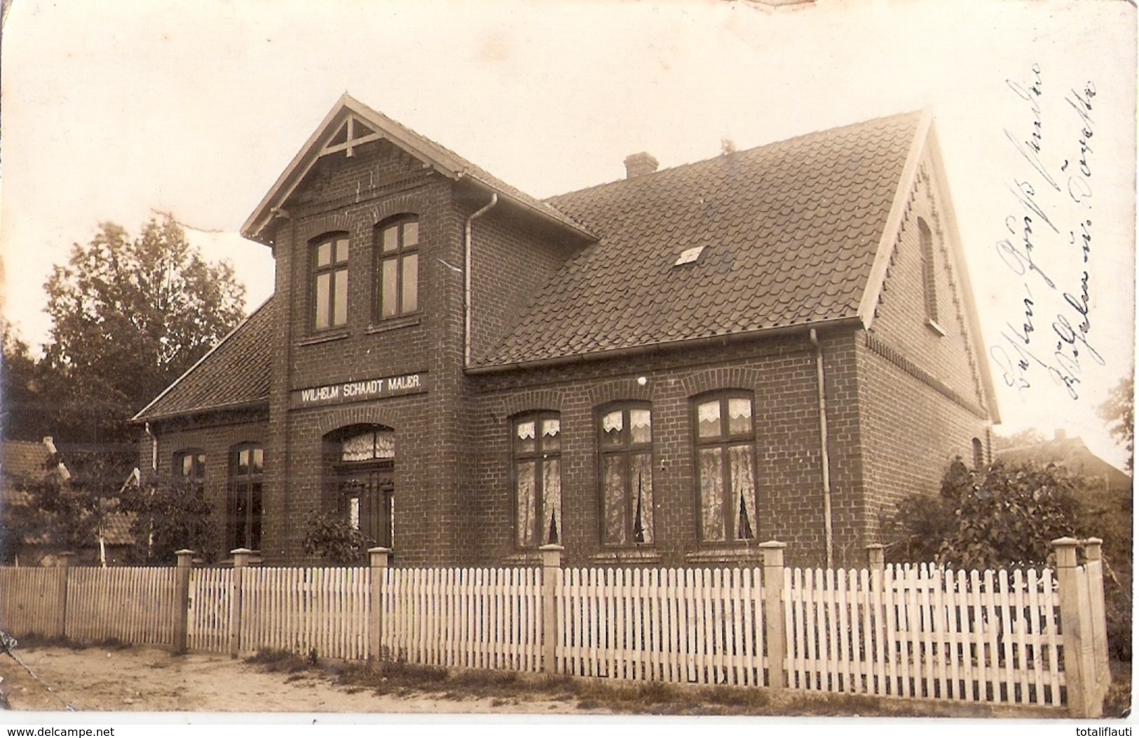 HANSTEDT Lkr Harburg Einzelhaus Wilh Schaadt Maler 24.10.1911 Original Fotokarte Der Zeit - Winsen