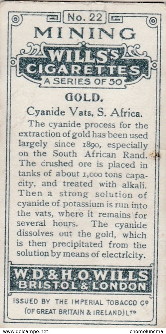 Mine Gold Or South Africa Lixiviation D'or En Cuve Cyanide Vats Processus - Wills