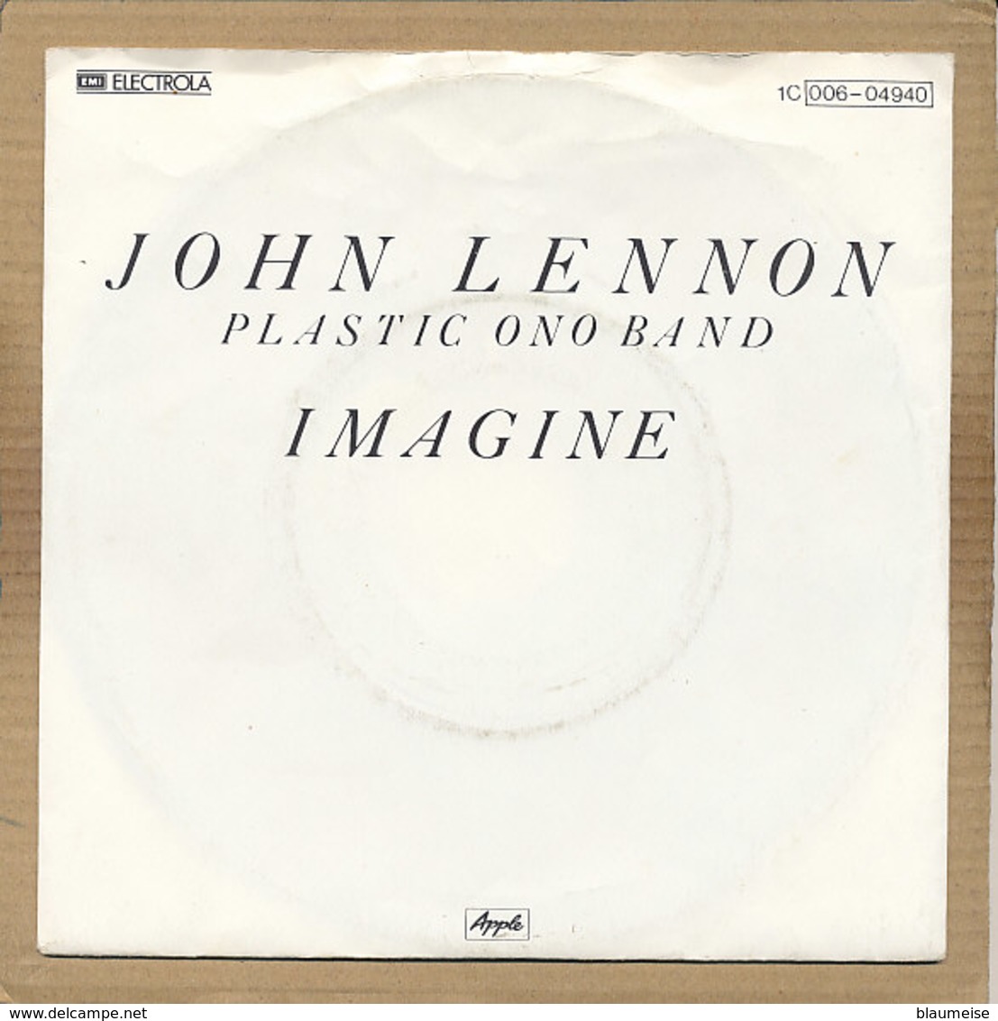 7" Single, John Lennon, Imagine - Disco, Pop