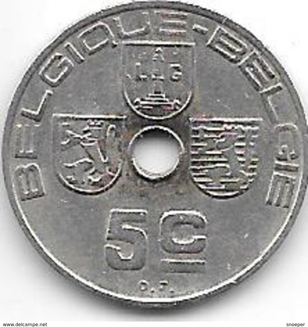 Belguim 5 Centimes 1938 French  Xf+ - 5 Centimes