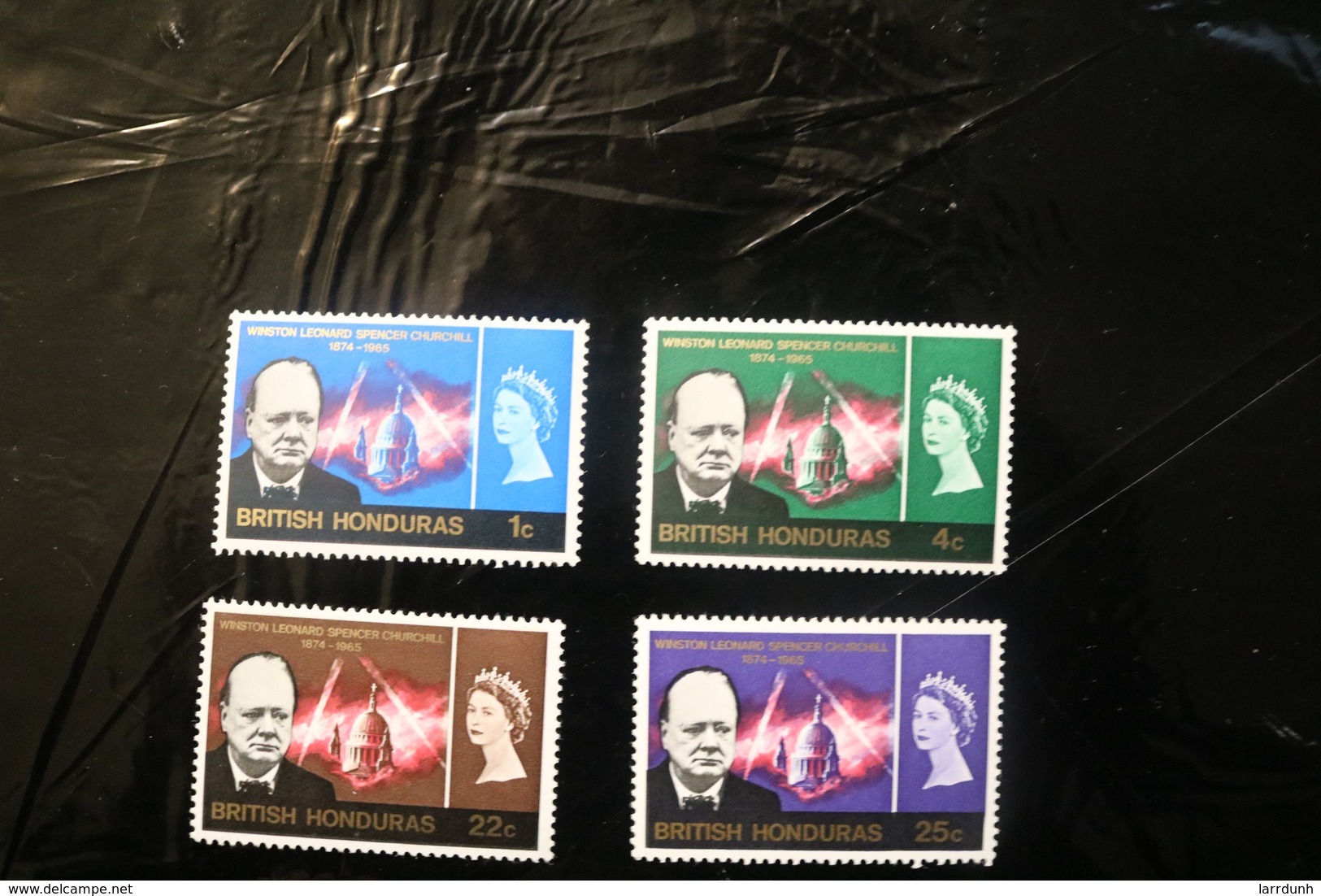 British Honduras 191-194 Churchill Memorial Issue MNH 1966 A04s - British Honduras (...-1970)