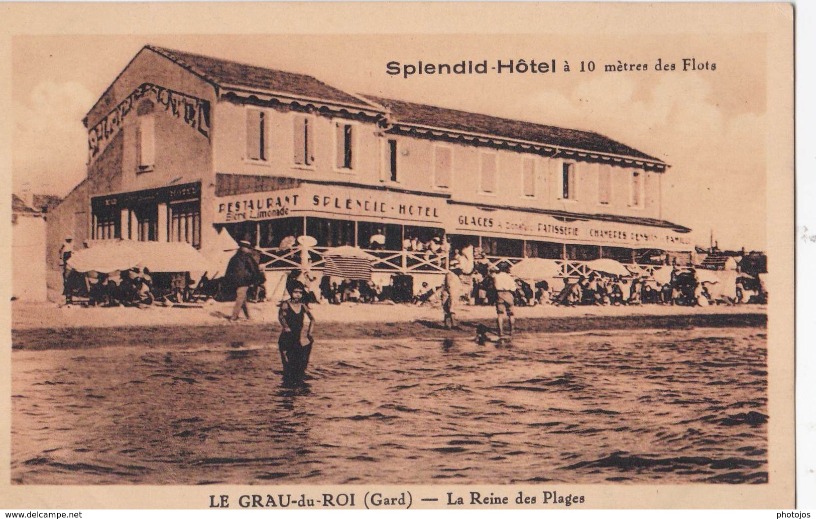 CPA : Le Grau Du Roi (30) La Reine Des Plages Splendid Hôtel      Rare - Le Grau-du-Roi