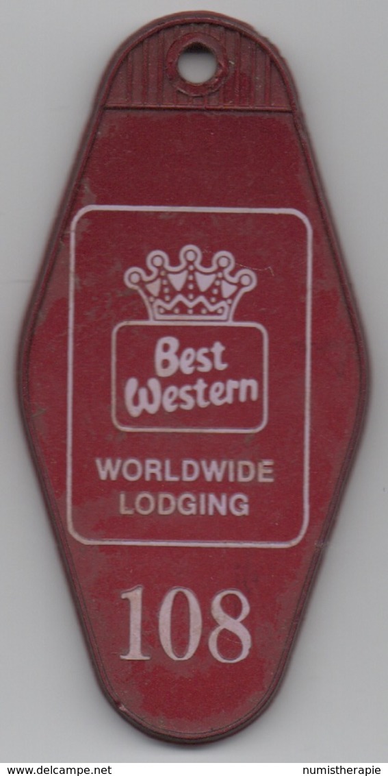 Ancien Porte Clé Hôtel USA : Best Western Worldwide Lodging : Chambre 108 - Cartes D'hotel