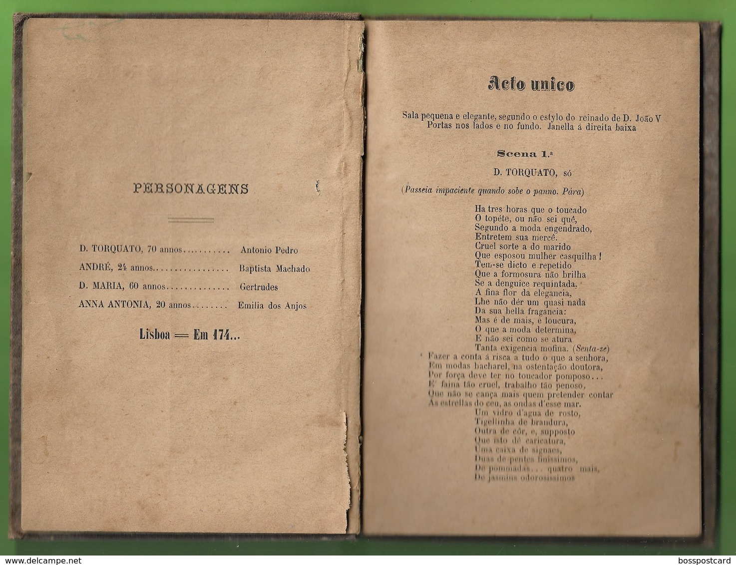 Lisboa - Contas E Bordão - Maximiliano D'Azevedo, 1886 - Teatro - Portugal - Teatro