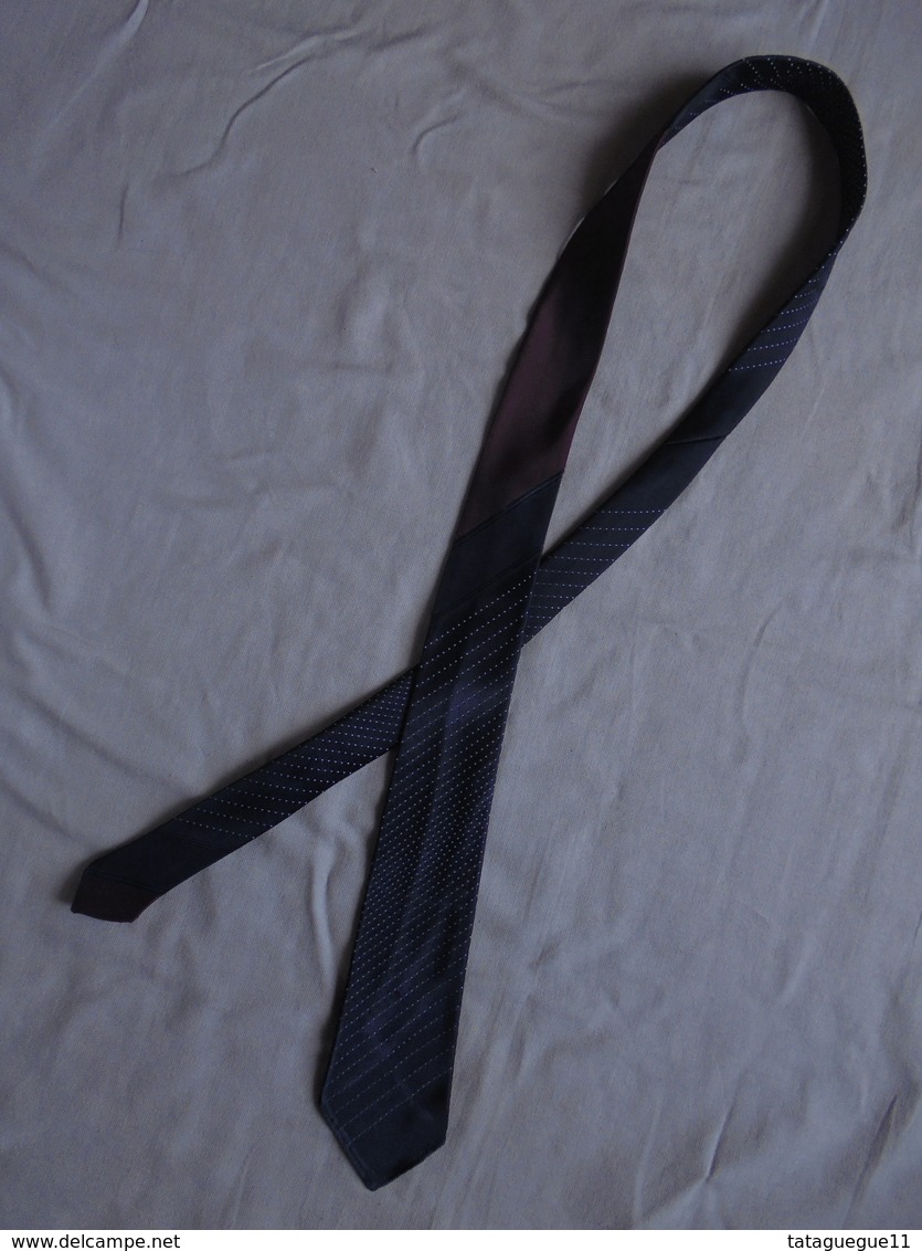 Vintage - Cravate Noire Années 50 - Ties