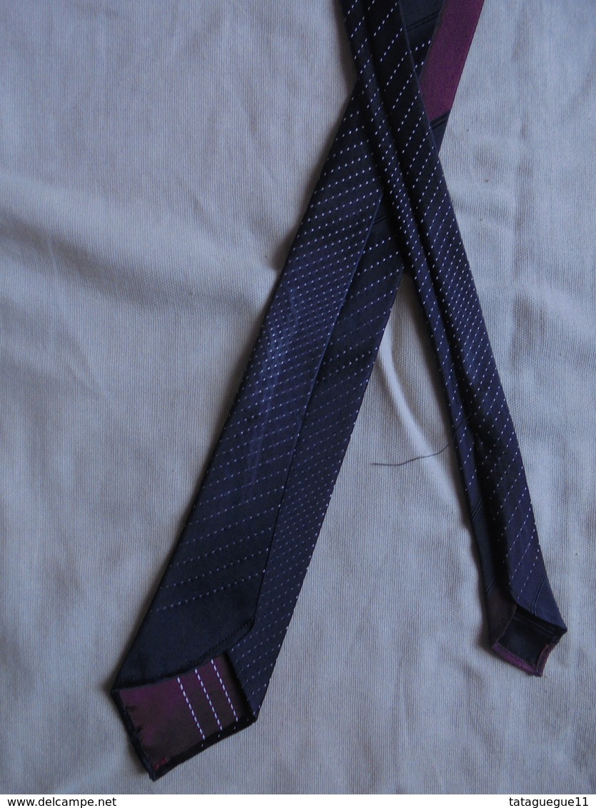 Vintage - Cravate Noire Années 50 - Ties