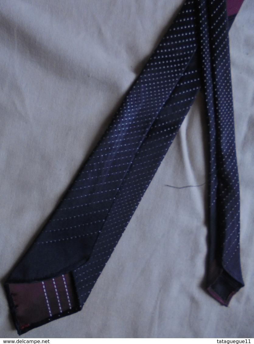 Vintage - Cravate Noire Années 50 - Ties