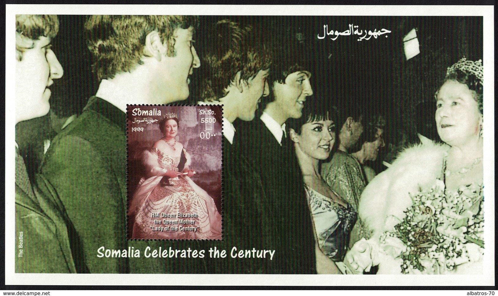 Somalia 1999 _ The Beatles & Queen Elizabeth, Lady Of The Century _ MNH** - Somalia (1960-...)