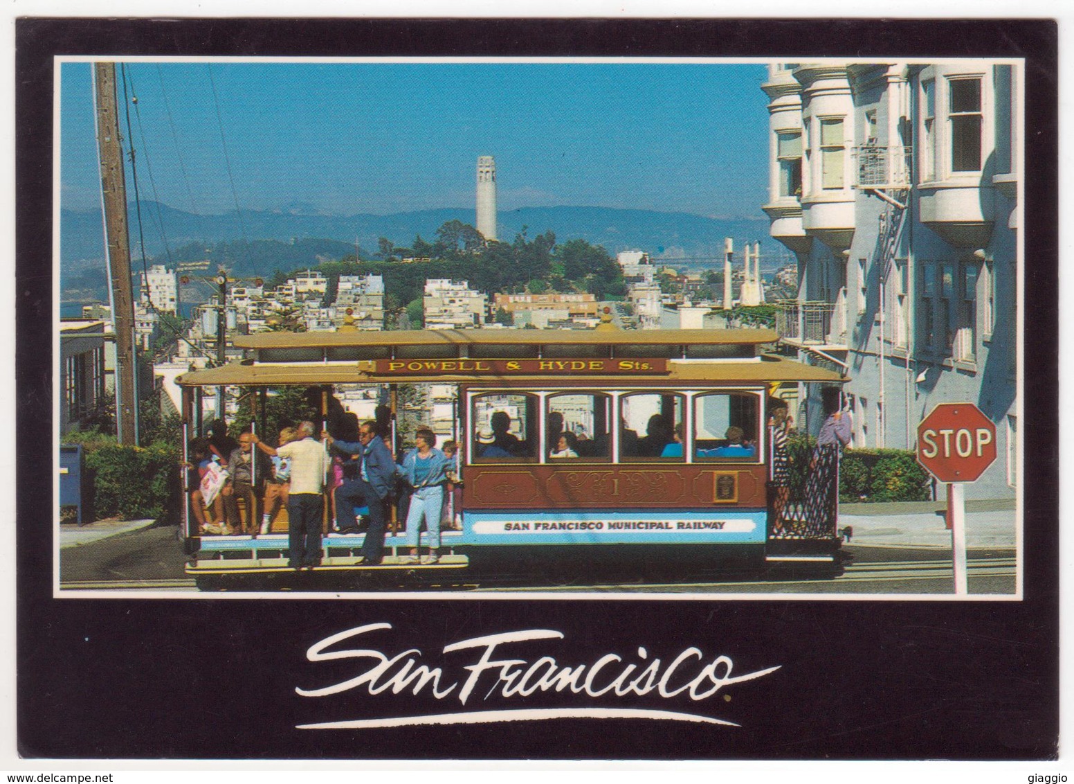 °°° 13820 - USA - CA - SAN FRANCISCO - CABLE CAR - 1987 With Stamps °°° - San Francisco
