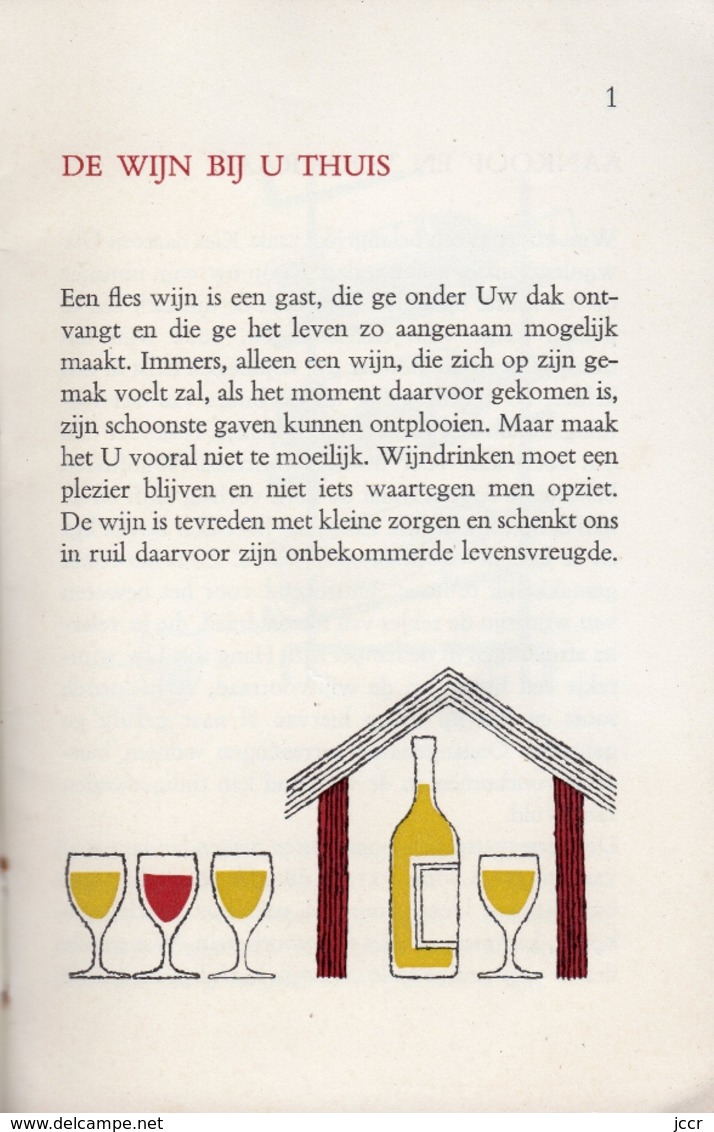 Wenken Voor Liefhebbers Van Wijn (Astuces Pour Les Amateurs De Vin) - Vers 1960 - Cuisine & Vins