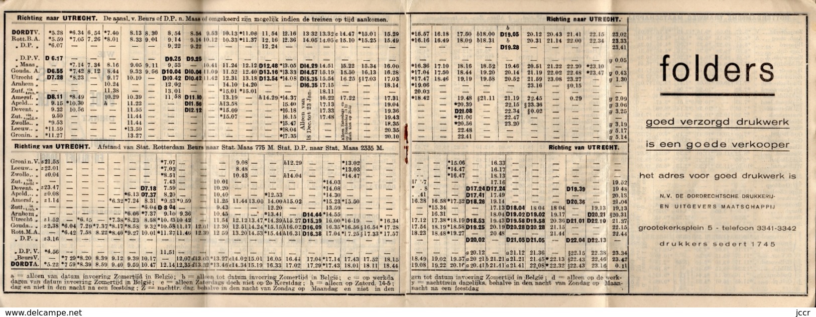 Wyers Dordtsche Reisgids - Winterdienst 1931-1932 voor spoor, boot, veer, tram en autobus