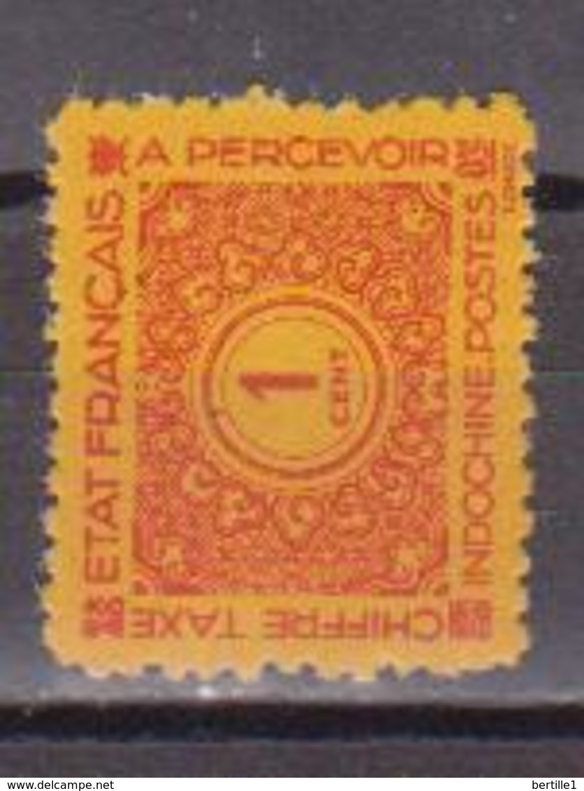 INDOCHINE        N°  YVERT  :  TAXE  75   NEUF AVEC  CHARNIERES      ( 02/37   ) - Postage Due