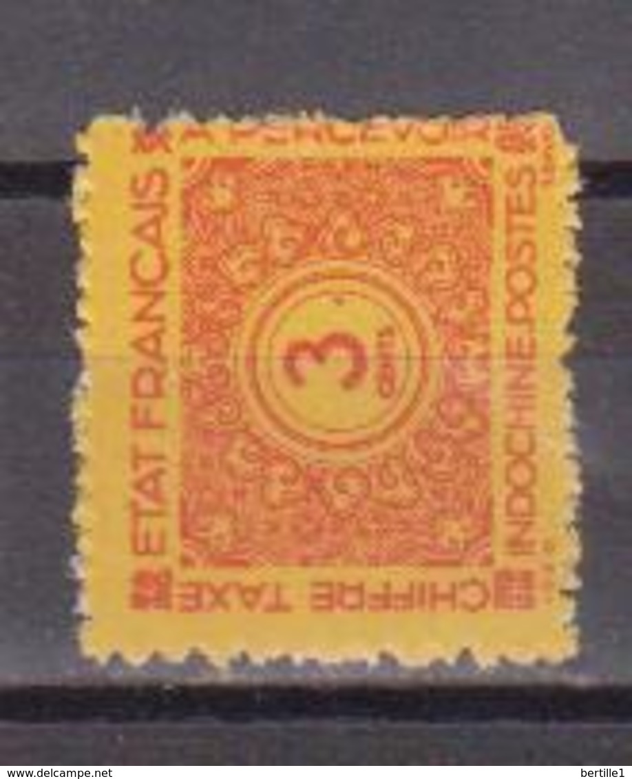 INDOCHINE         N°  YVERT  :  TAXE  77   NEUF AVEC  CHARNIERES      ( 02/37   ) - Postage Due