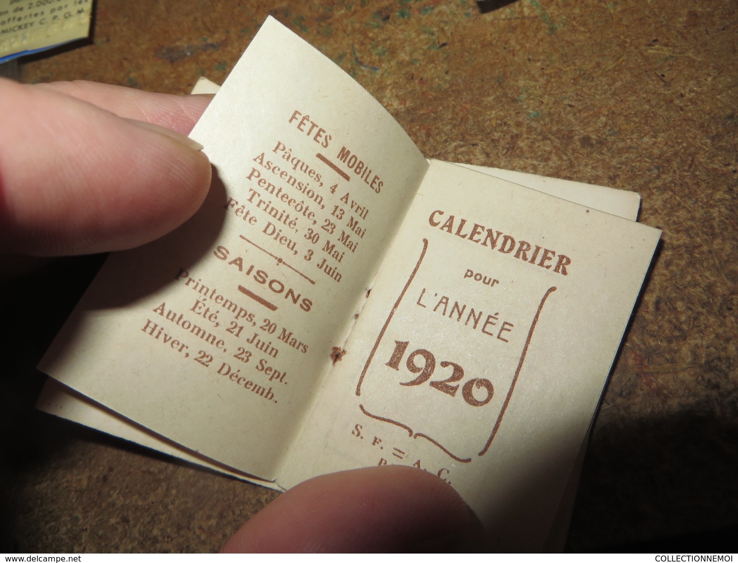 lot de 3 calendriers 1915 ,, 1920 ,, 1964 ,, sympa et tres petit prix (lot 424)