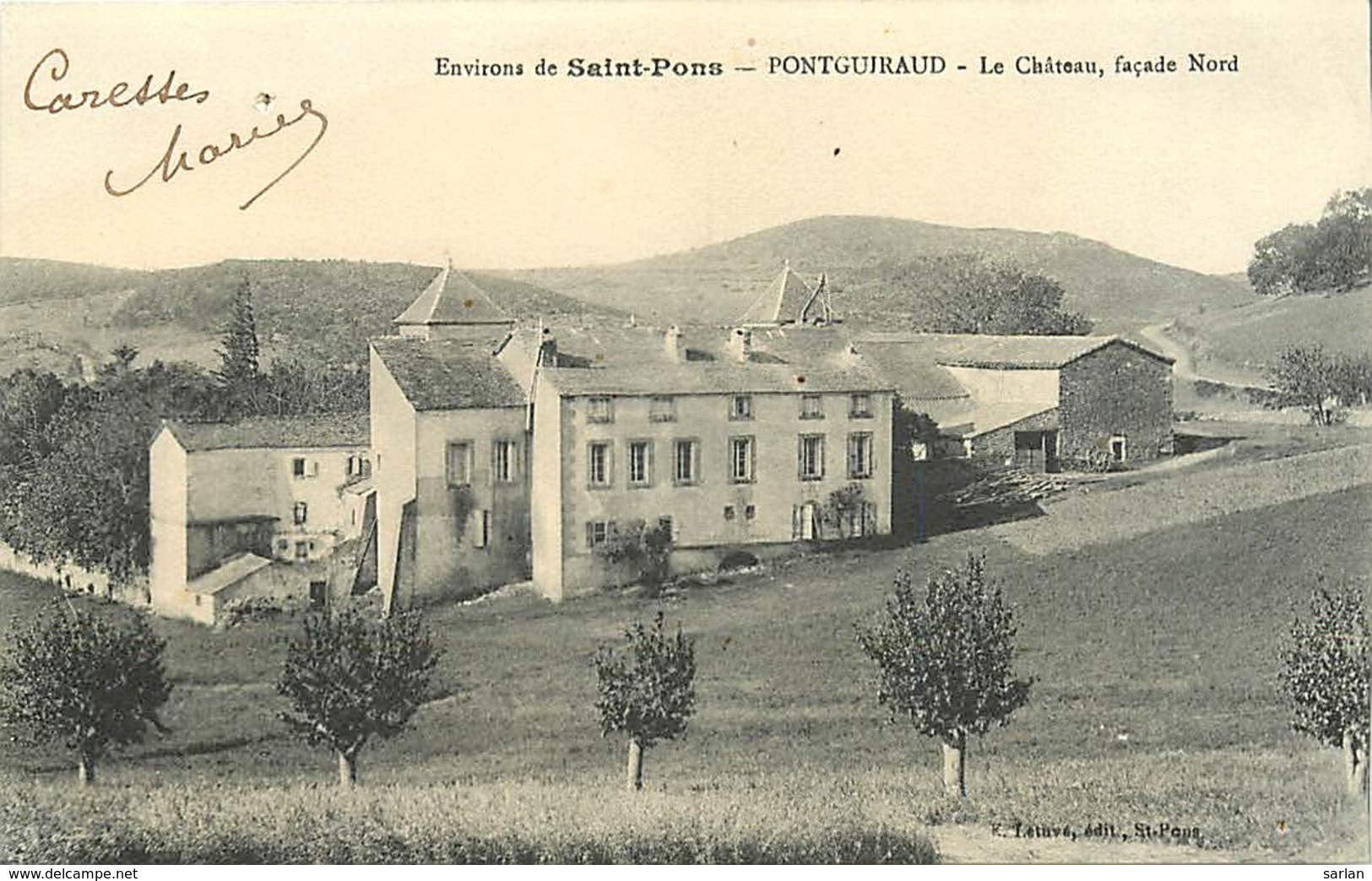 34 , Environs De ST PONS , PONTGUIRAUD Pardailhan Le Chateau , * 399 61 - Autres & Non Classés