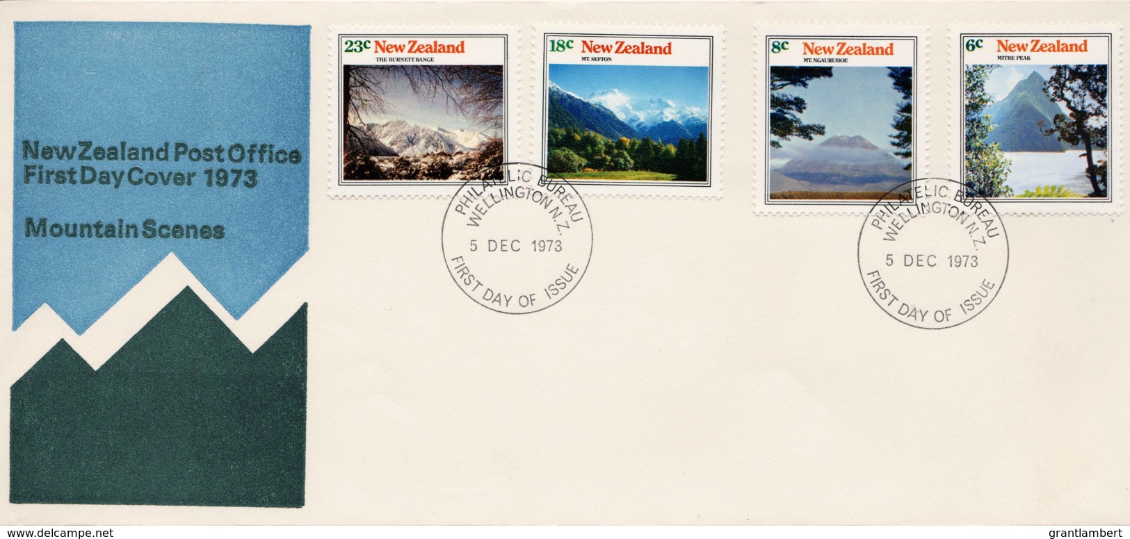 New Zealand 1973 Mountain Scenes FDC - FDC