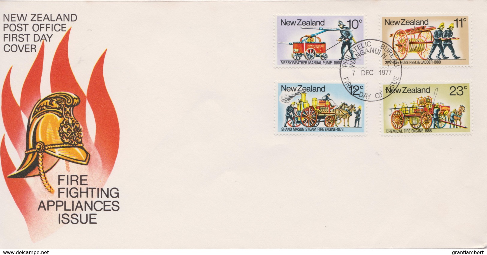 New Zealand 1977 Fire Fighting Appliances FDC - FDC