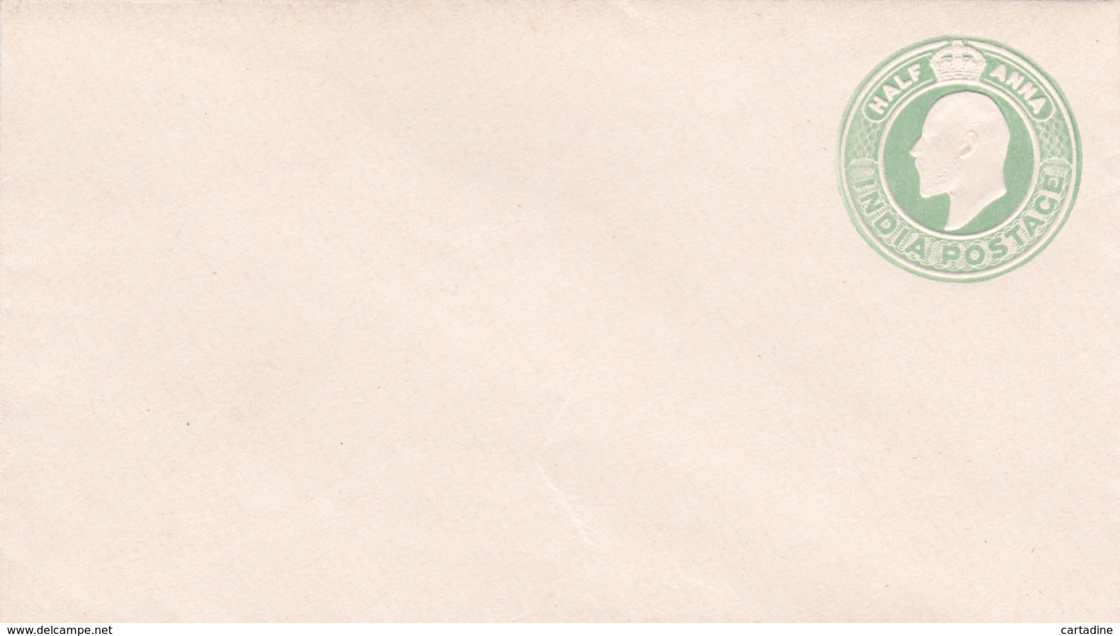 Entier  Postal Stationery - India Post Card - Enveloppe - Half Anna - Petit Format:11,8cmx6,6cm - Covers