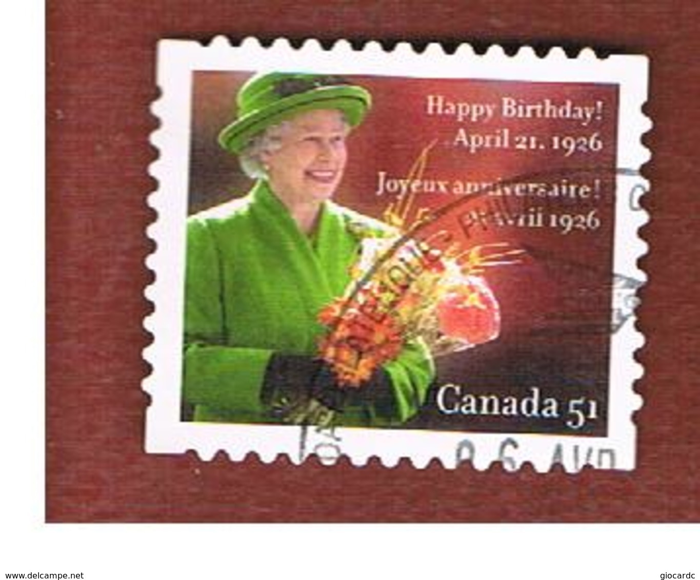 CANADA   -  SG 2381  -  2006 QUEEN ELIZABETH II BIRTHDAY        -      USED - Usati