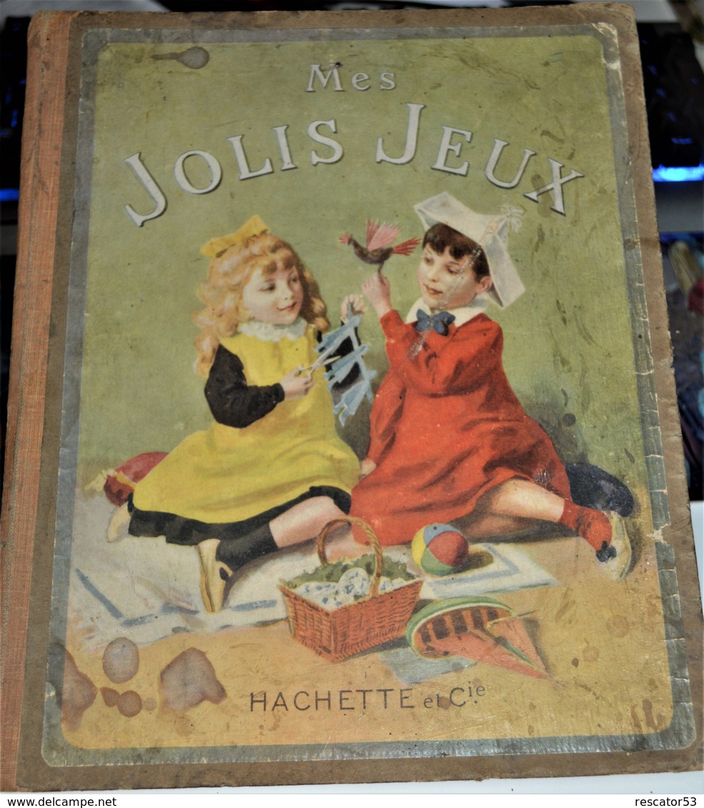 Très Rare Livre De Jeux Anciens 1900 - Jouets Anciens