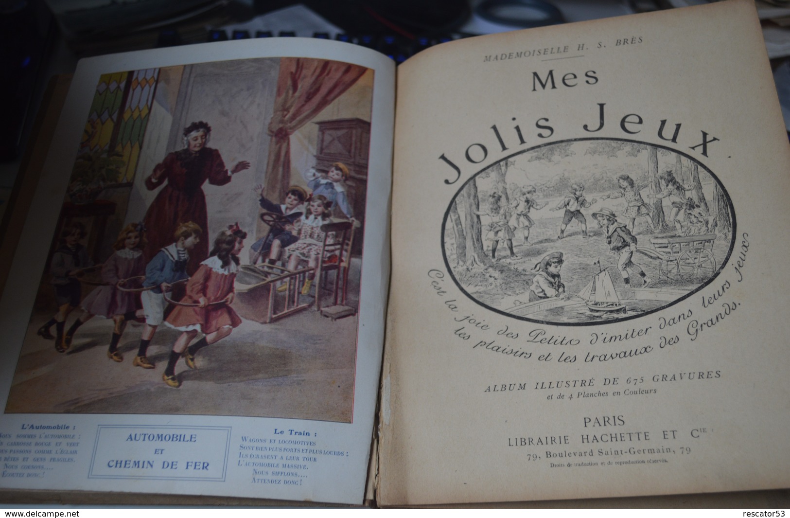 Très Rare Livre De Jeux Anciens 1900 - Jouets Anciens