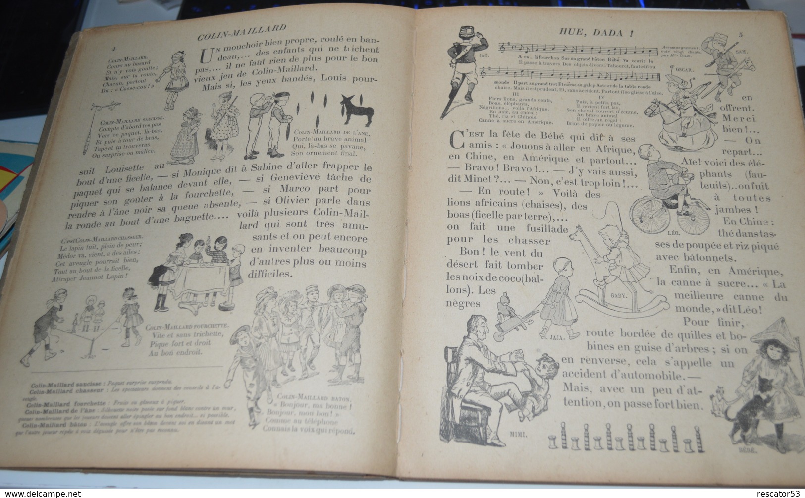 Très Rare Livre De Jeux Anciens 1900 - Jouets Anciens